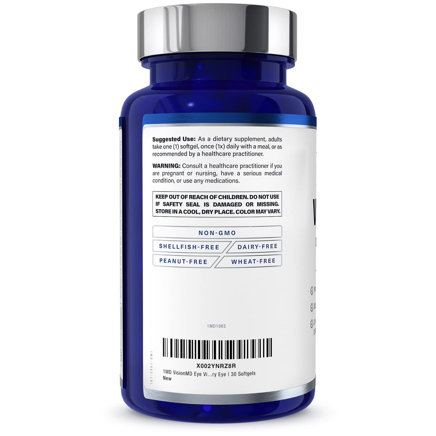 1MD Nutrition VisionMD Eye Vitamin CARMIS - Eye Supplement for Adults - with OptiLut Lutein & Zeaxanthin - Supports Vision Health Care, Everyday Eye Strain, & Occasional Dry Eye - 30 Softgels