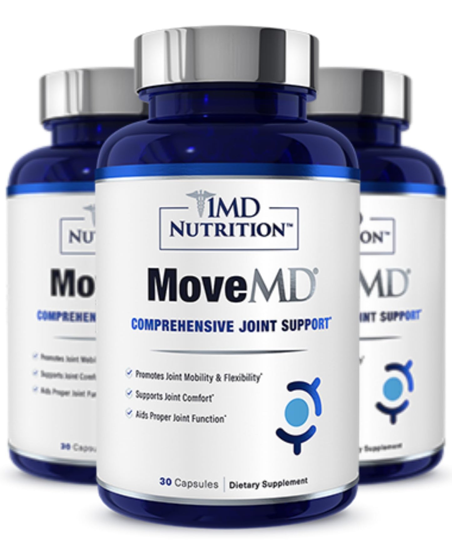 1MD Nutrition MoveMD - Health Supplement for Joint Discomfort & Support - Our Collagen Pills are Skillfully Formulated for Women & Men w/Hyaluronic Acid & Astaxanthin