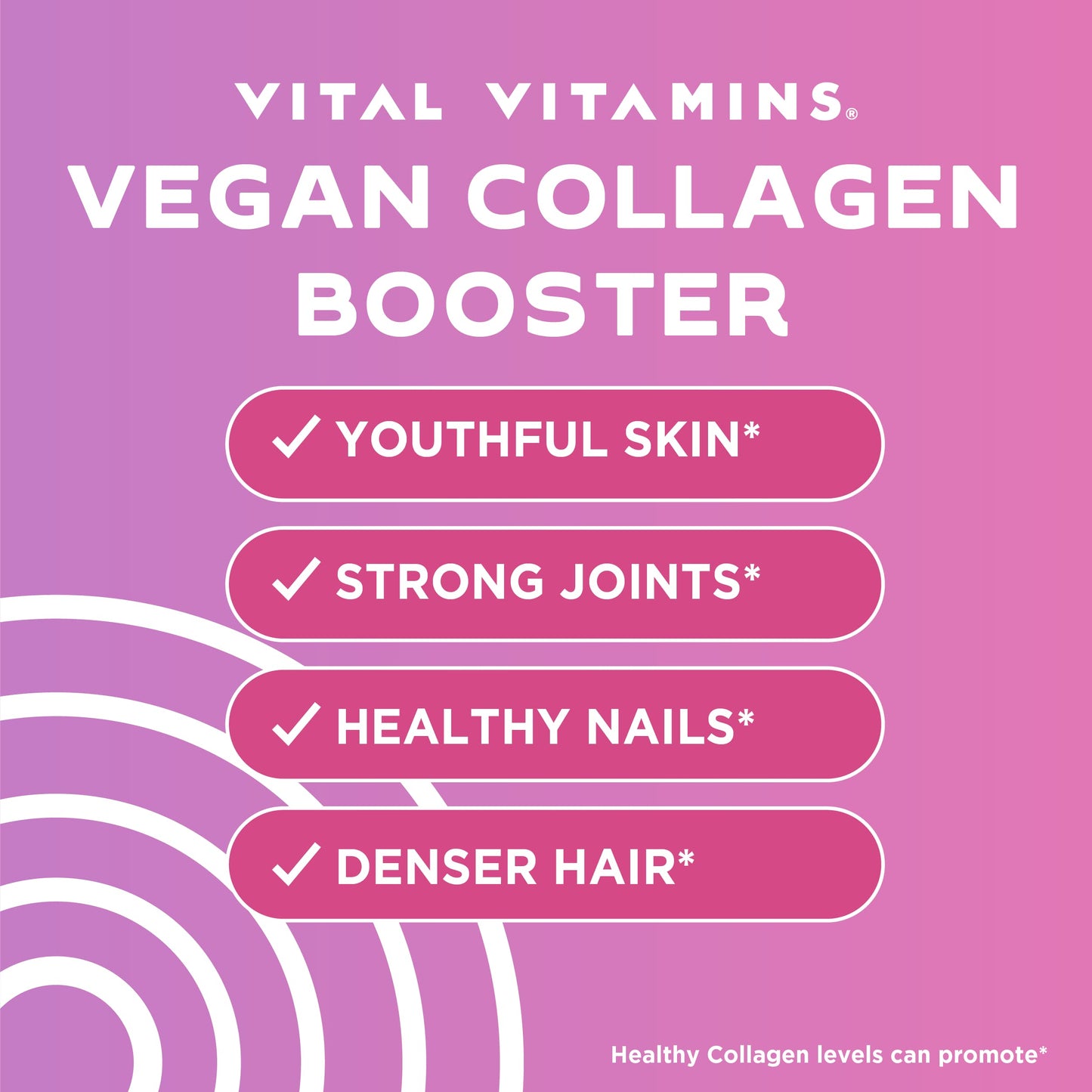 Vital Vitamins Multi Collagen Peptides (2-Pack) - for Women & Men - Hydrolyzed Types I, II, III, V, X - Grass-Fed, Non-GMO - 300 Capsules